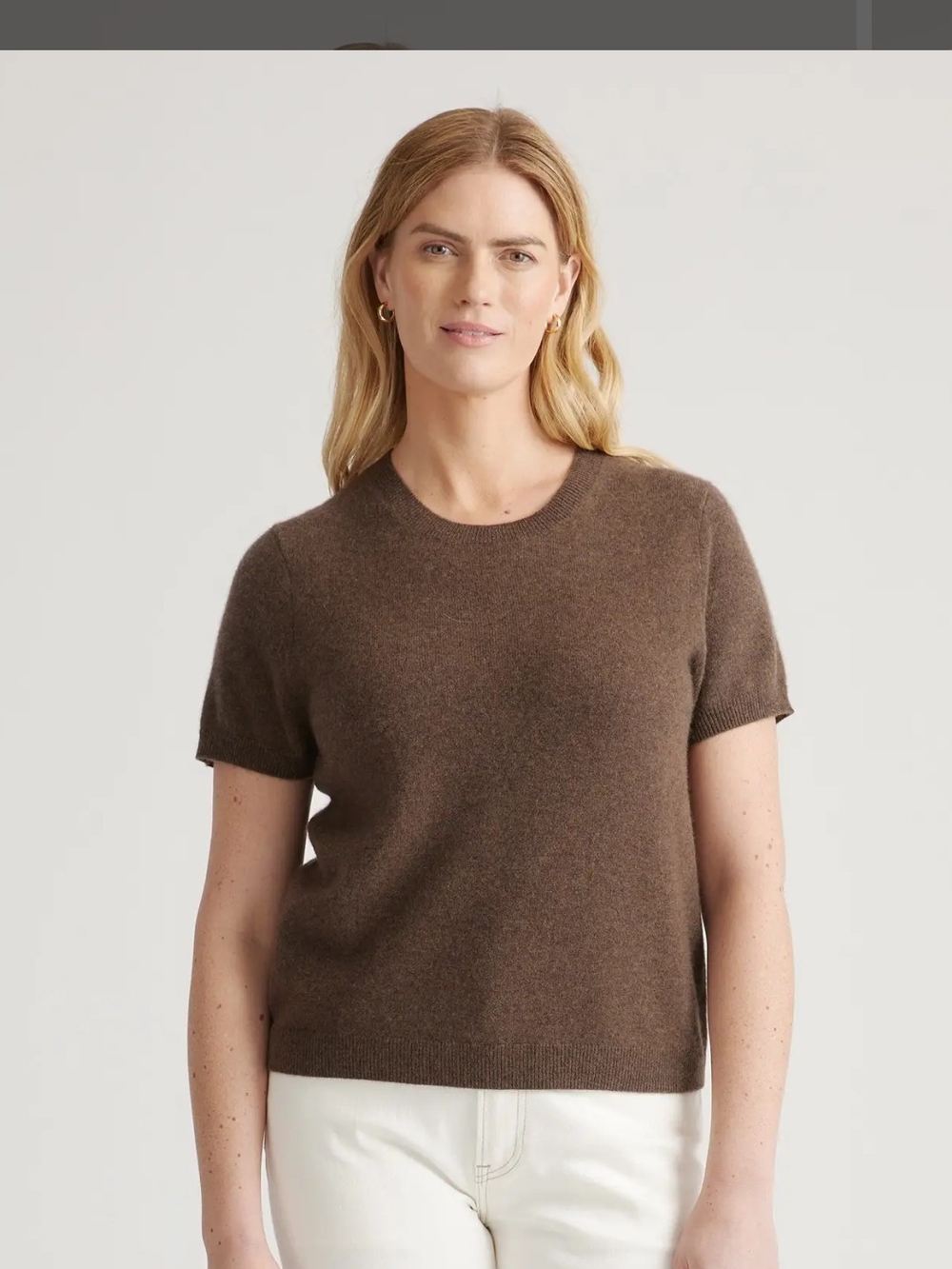 Quince Mongolian Cashmere Crew Neck Tee